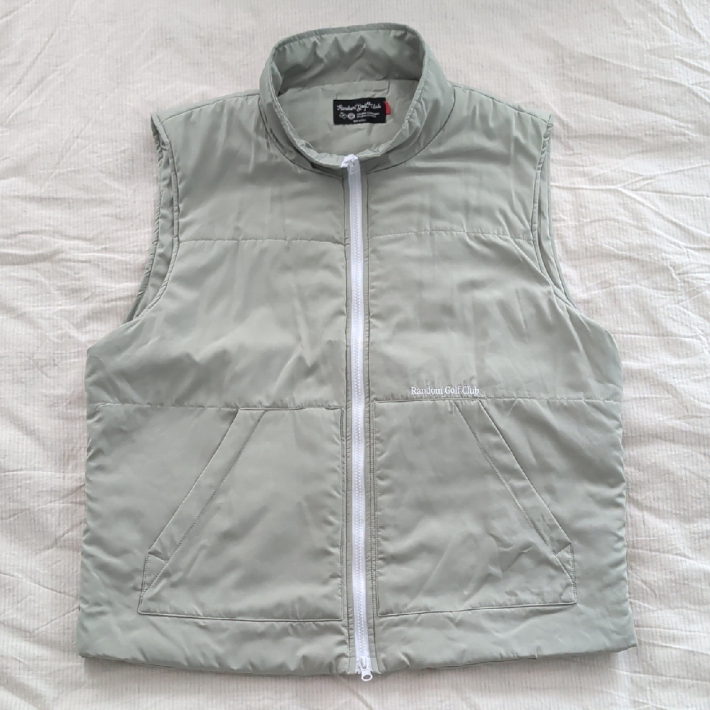 Random Golf Club Puffer Vest with Pockets